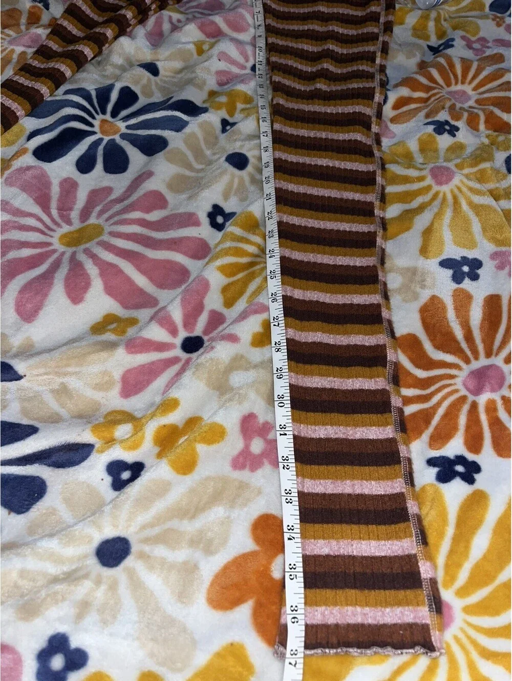 Free People Scrunch And Snuggle Multicolor Striped Lounge Leggings Size Medium